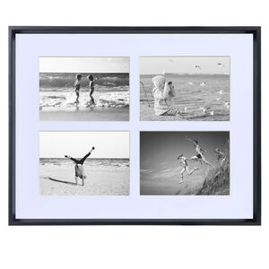 Quattro 5"x7" Reine Wood Bevelled Frame - Black